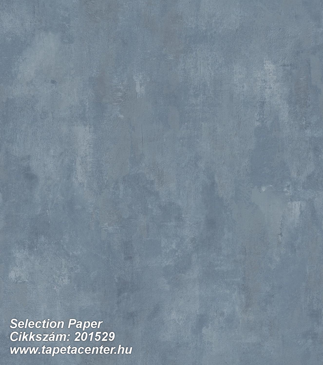 Beton,egyszínű,kőhatású-kőmintás,kék,szürke,papír tapéta 